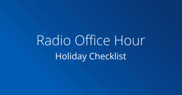 Holiday Checklist