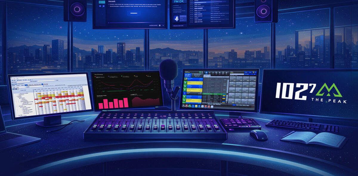 Radio Station with Monitors